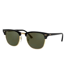 משקפי שמש RAY BAN מסגרת שחור זהב מידה 55-21