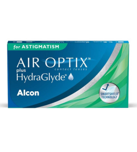 עדשות מגע חודשיות טוריות Air Optix plus HydraGlyde Astigmatism